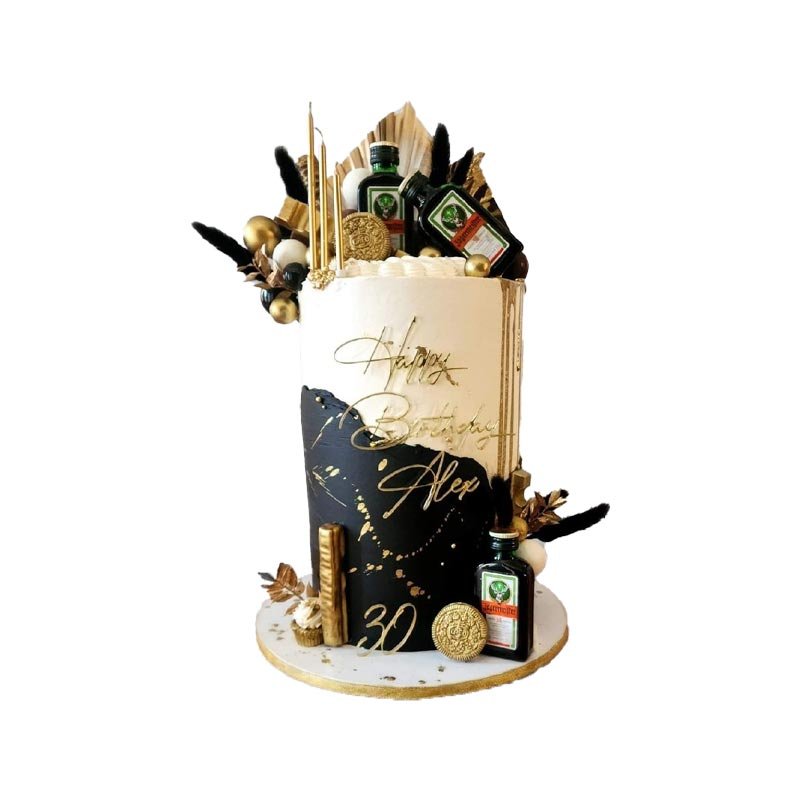Gold Black Cake 2 Gold Black Cake 2