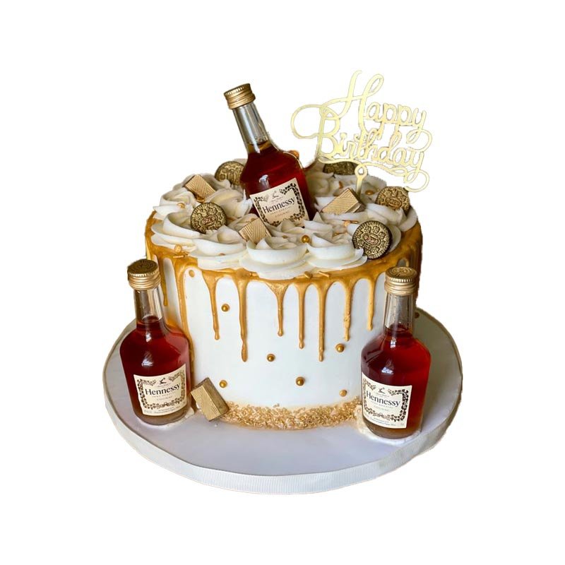 White Gold Drip Cake White Gold Drip Cake