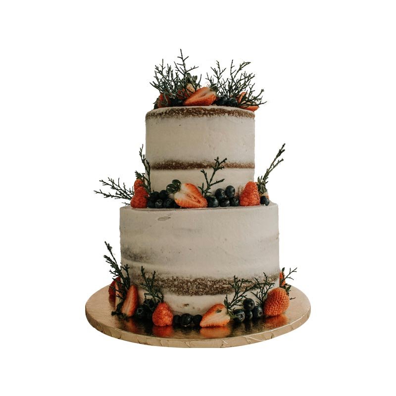 Naked 2 Tier Cake Naked 2 Tier Cake