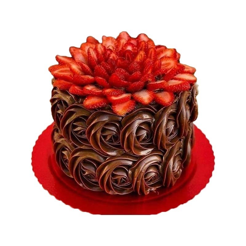 Choco Rosette With Strawberry Choco Rosette With Strawberry