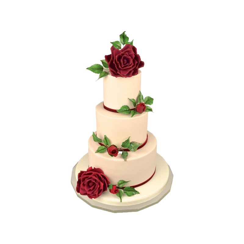 Elegant 3 Tier Cake-1 Elegant 3 Tier Cake-1