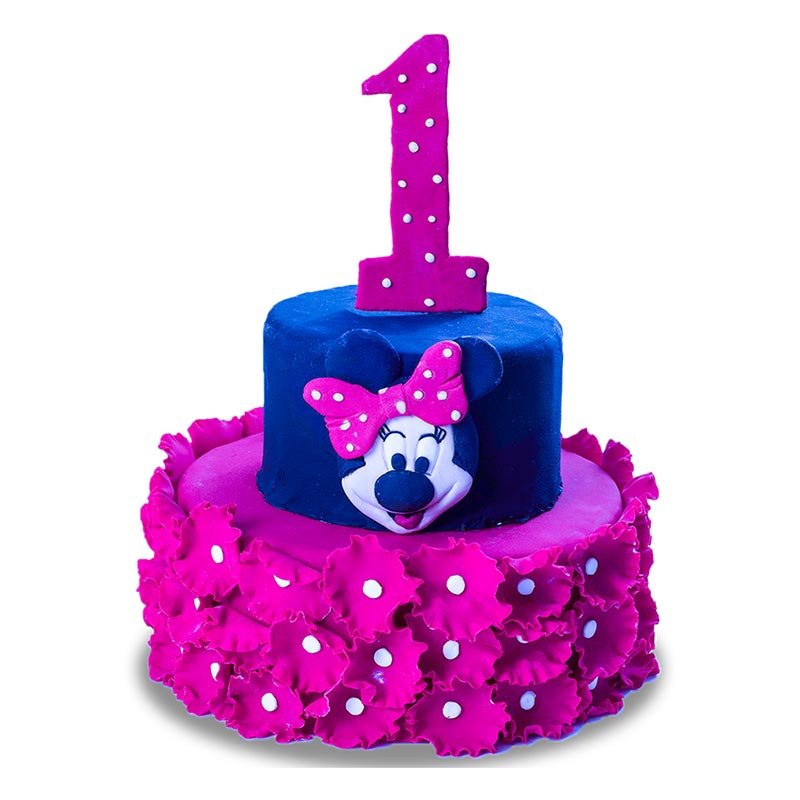 Minnie Mouse 2 Tier Cake-1 Minnie Mouse 2 Tier Cake-1