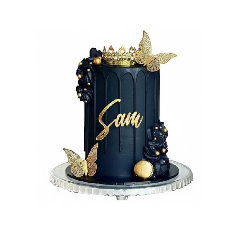 black crown cake black crown cake