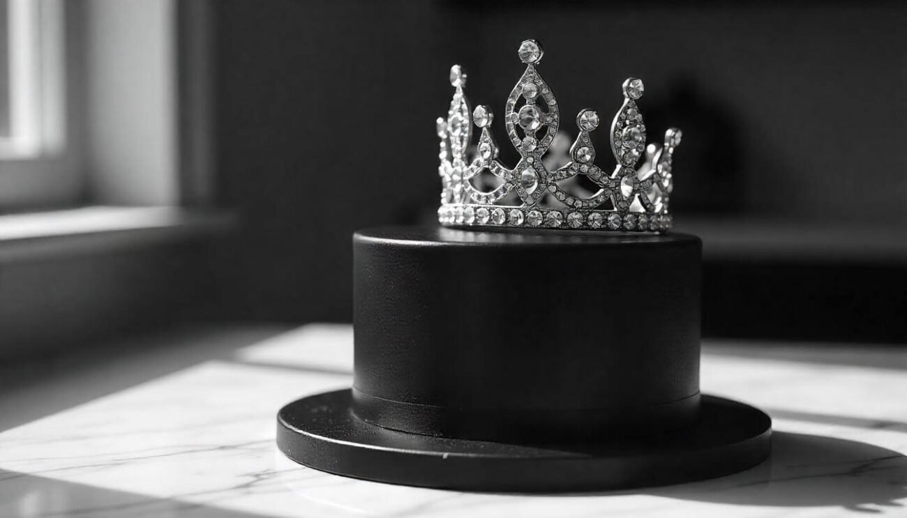 Black Crown Cake