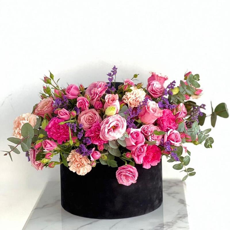 Black-Velvet-Box-Mixed-Flower-Arrangement--1 Black-Velvet-Box-Mixed-Flower-Arrangement--1