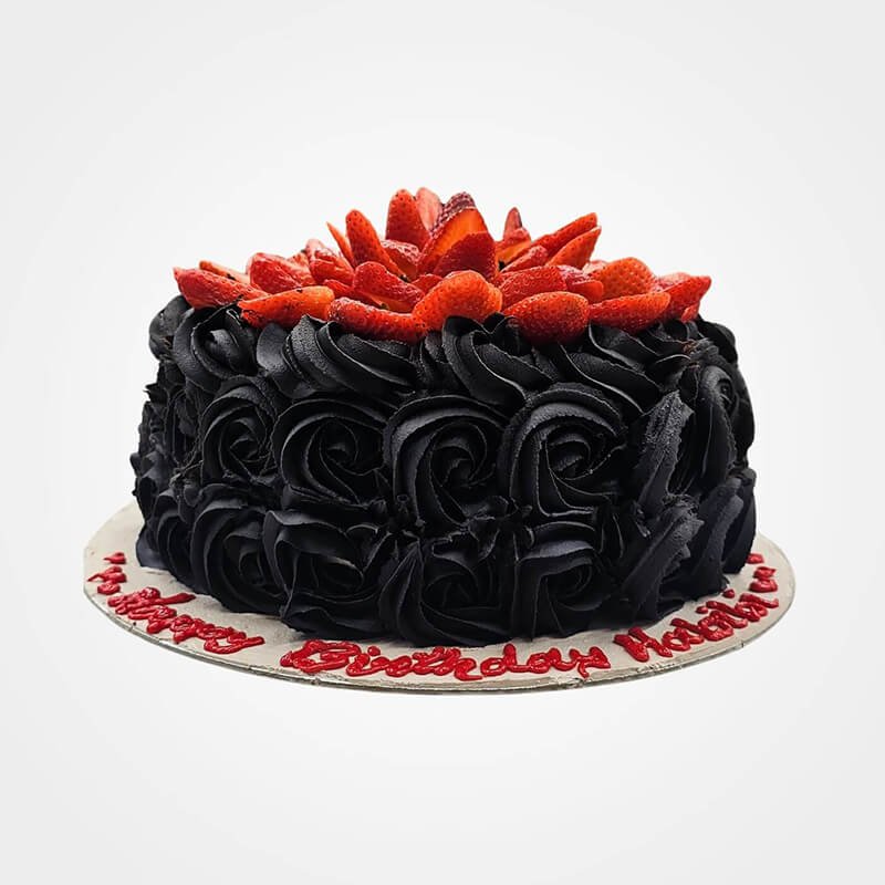 Chocolate Strawberry Rosette Cake Chocolate Strawberry Rosette Cake