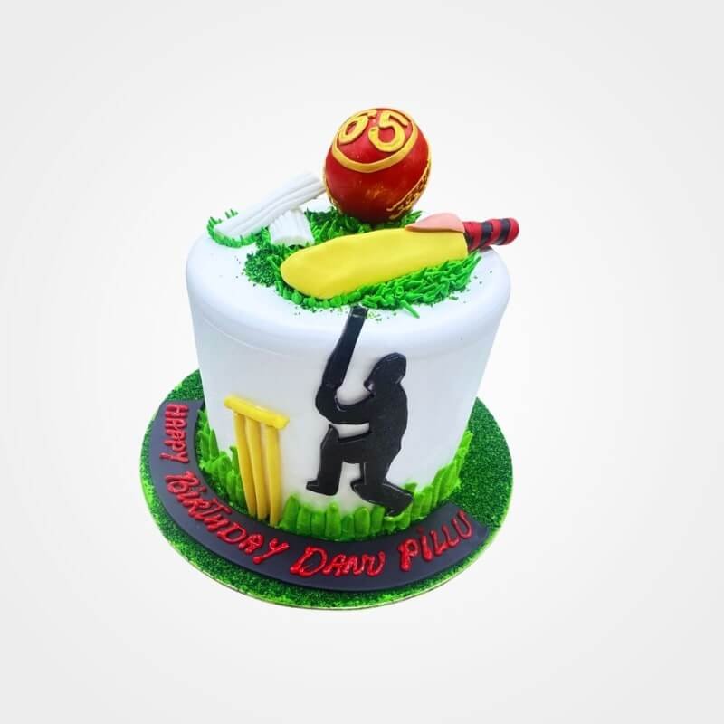 Cricket Theme Cake Cricket Theme Cake
