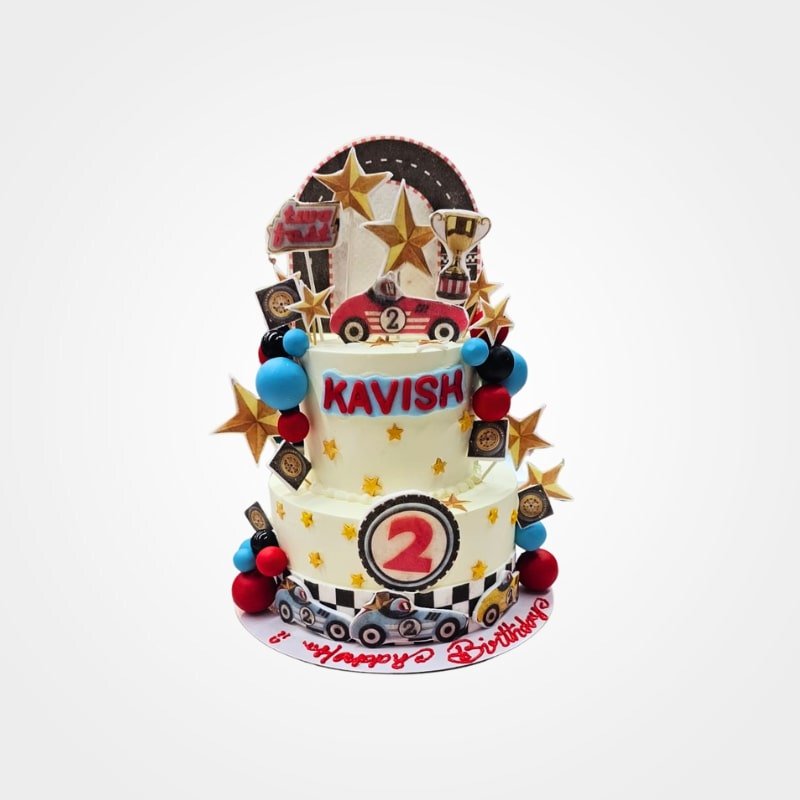 Race Car Theme Cake Race Car Theme Cake